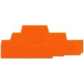 Wago END AND INTERMEDIATE PLATE, 2.5 MM THICK, ORANGE 280-306